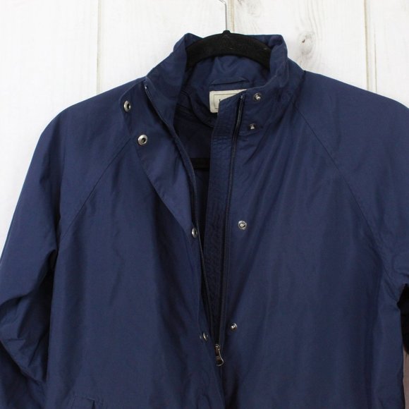 LL Bean Blue Removable Liner Waterproof Rain Jacket Size S - Picture 8 of 14